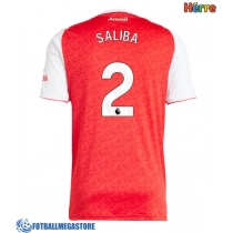 Fotballdrakt Herre Arsenal William Saliba #2 Hjemmedrakt 2025-26 Kortermet